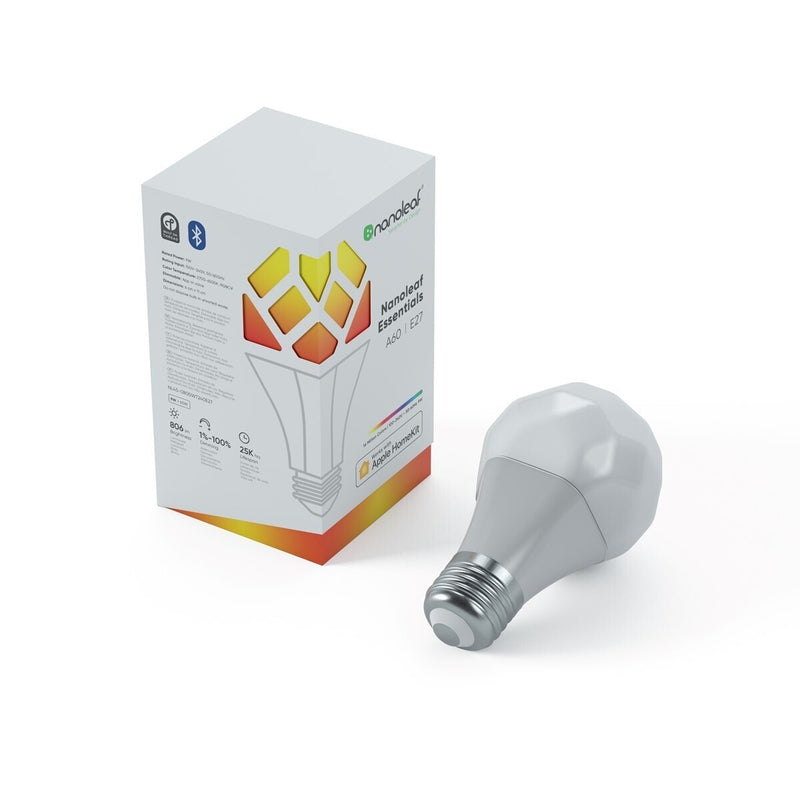 Nanoleaf Essentials A19/A60 Bulb (E27 plug) 智能燈泡 1 個裝2023年版本Matter - 香港行貨
