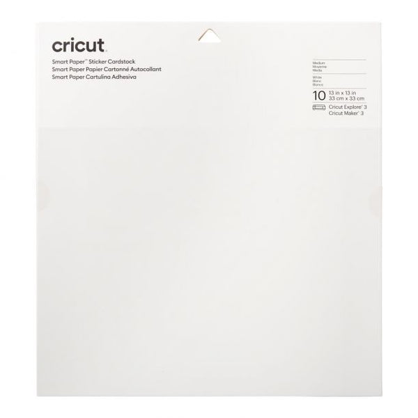 CRICUT Smart Paper™ Sticker Cardstock 帶背膠卡片 - 白色 (2008317) - 香港行貨