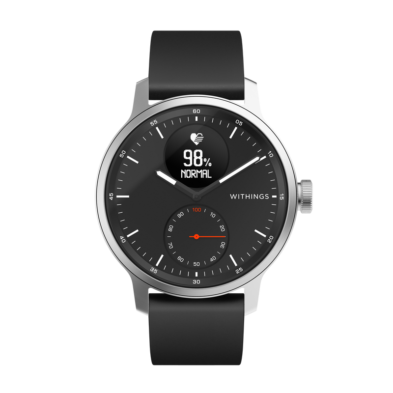 Withings ScanWatch 心臟健康監測智能手錶 (黑色42mm)